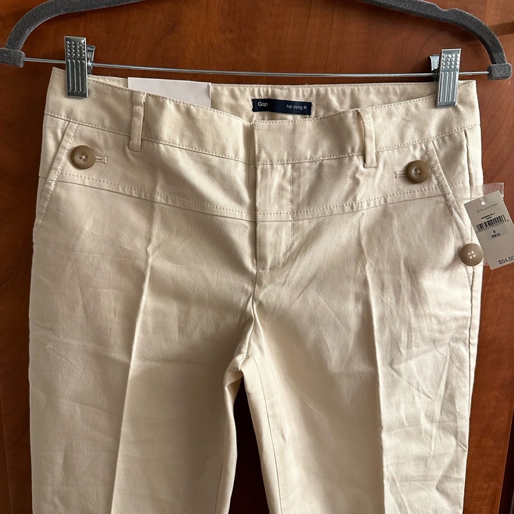 Hip slung fit Gap pants